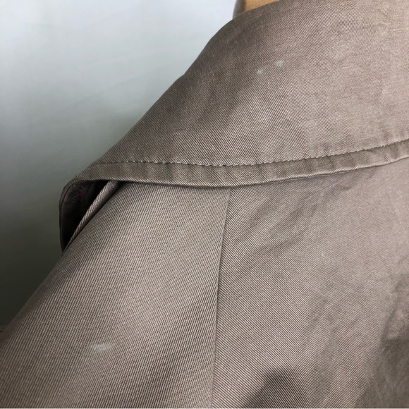 Jazzevar tan double breasted rain coat jacket - Picture 4 of 10